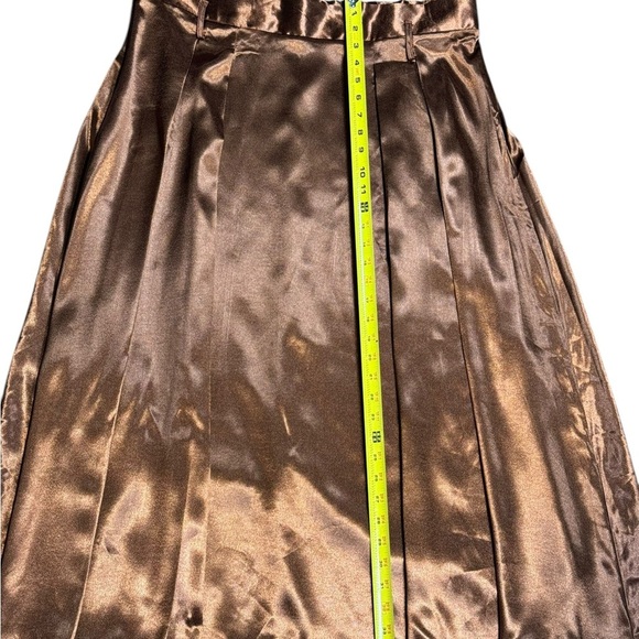 SHEIN PLUS Elegante Brown Satin Skirt‎ size 2XL and 1XL - Picture 6 of 11